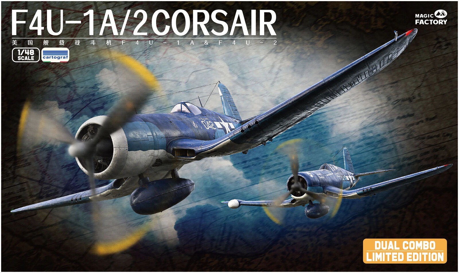 Magic Factory F4U-1A/2 Corsair Dual Combo Limited Edition Kit Montaggio 1/48