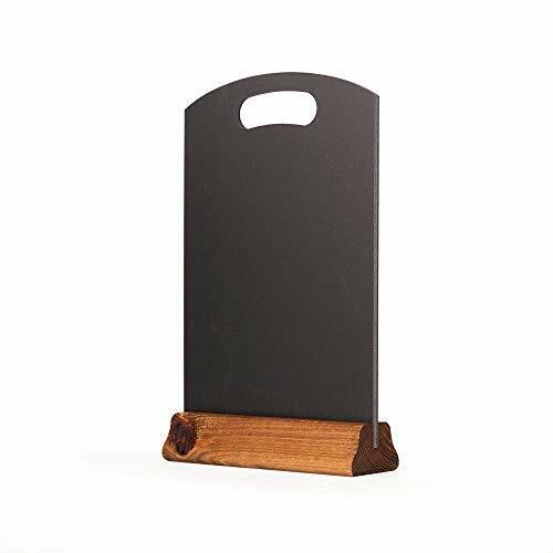 Chalkboards UK A4 Handheld Table top Blackboard with Plinth (H: 297 mm x W: 210 