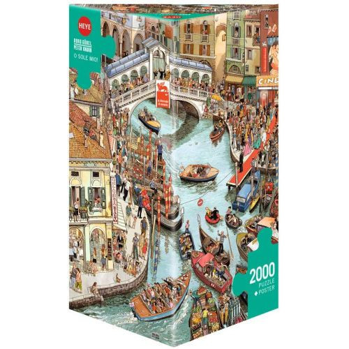 Heye HEY29843 Puzzle 2000 pz Triangolare - O Sole Mio!, Göbel/Knorr