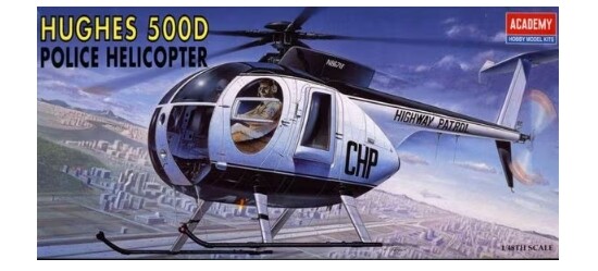 ACADEMY 12249 Hughes 500D  Elicottero della polizia