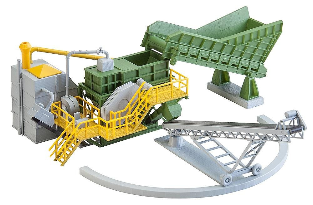 Faller FA 130173 - Jaw Breaker with Conveyor Belt, Accessory for Model Railway,