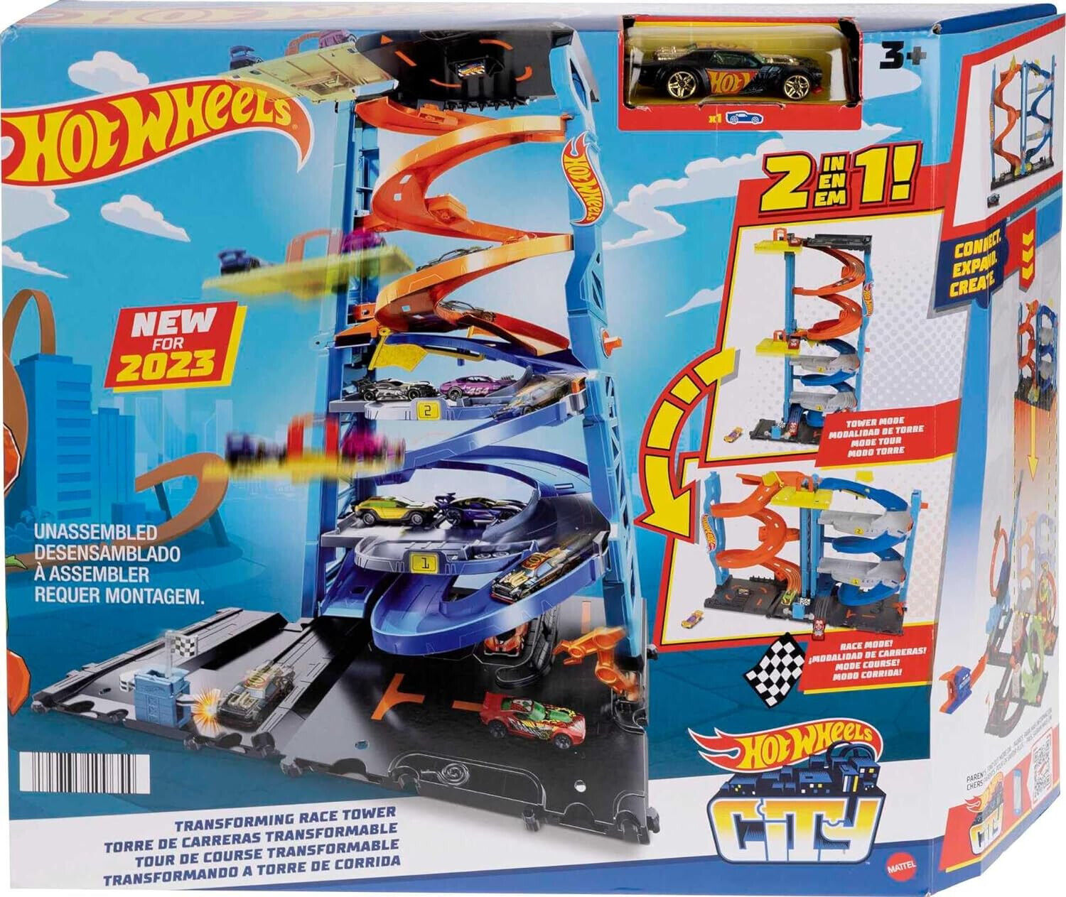 Hot Wheels HW City Transforming Race Tower HKX43 Altri giocattoli HKX43