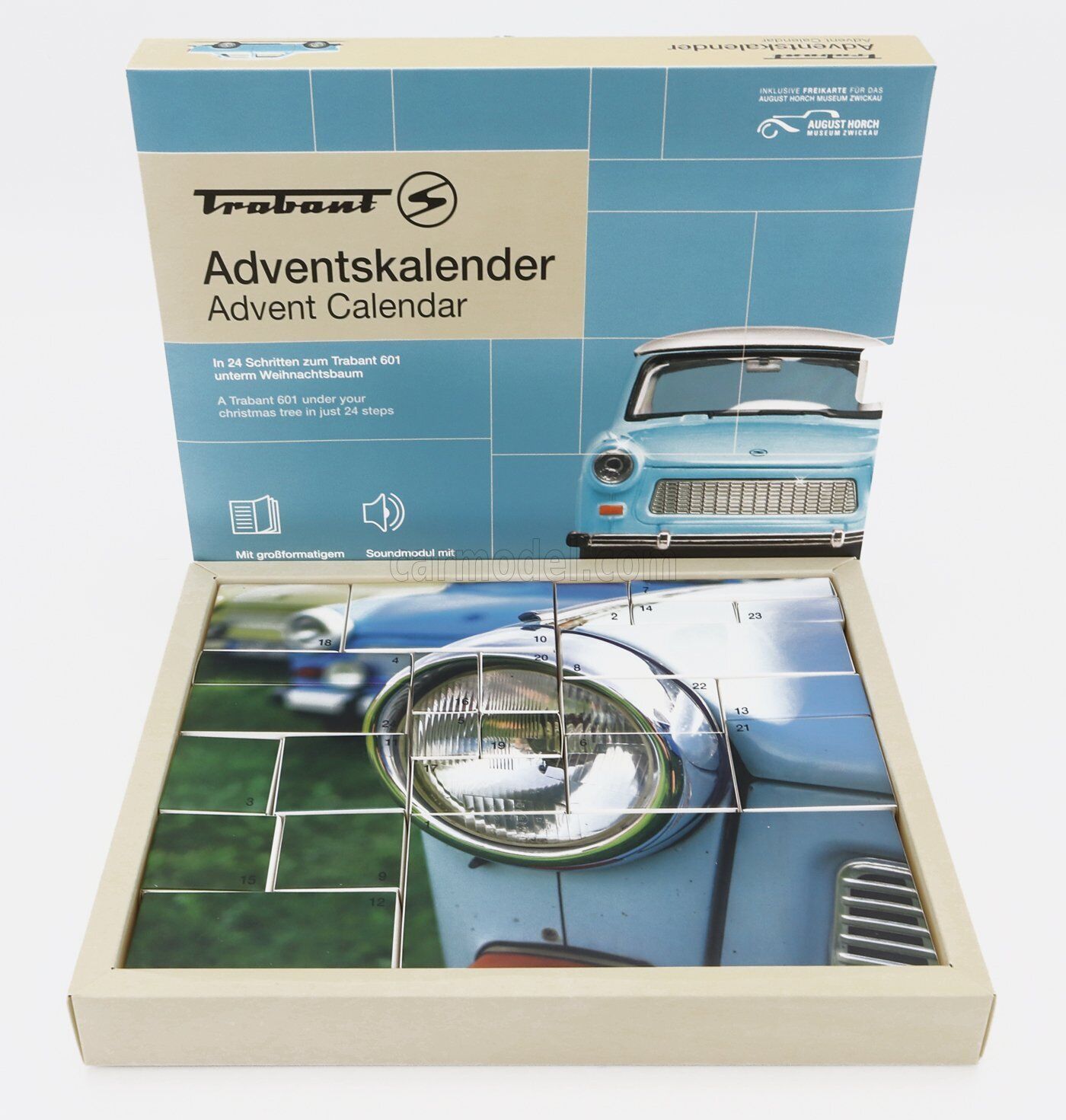 1/43 FRANZIS - TRABANT - DIORAMA - 601 1964 - CALENDARIO DELL&#039;AVVENTO 67115