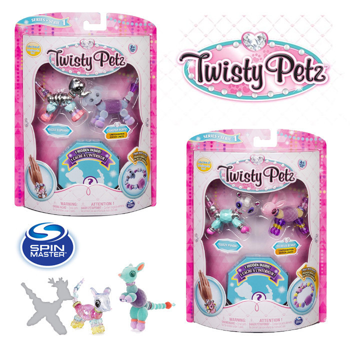 TWISTY PETZ SET 3 BRACCIALETTI TRASFORMABILI SPIN MASTER ASSORTITI