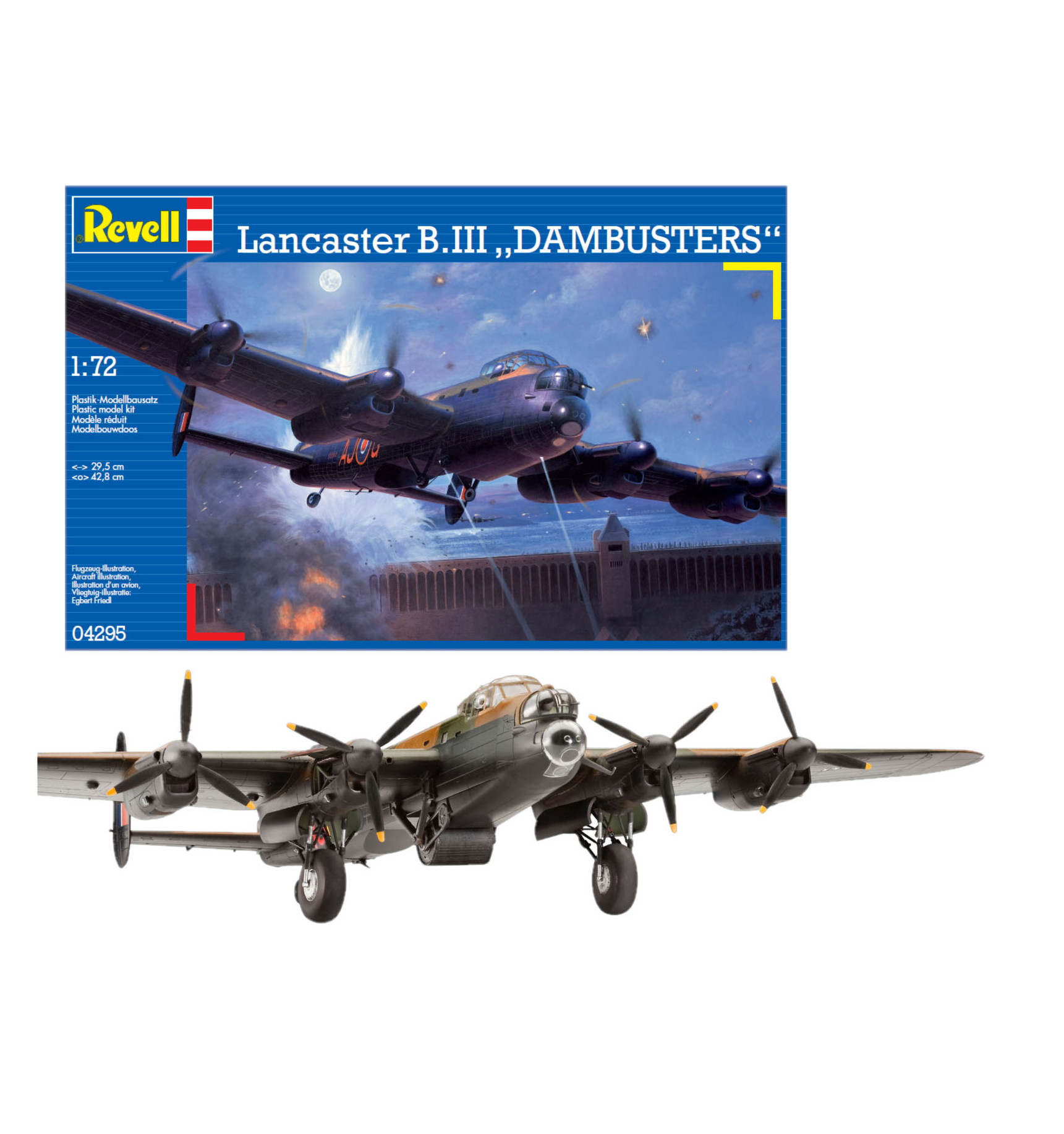 Revell Avro Lancaster Dambusters 1:72 Plane Model Kit Spedizione Gratuita