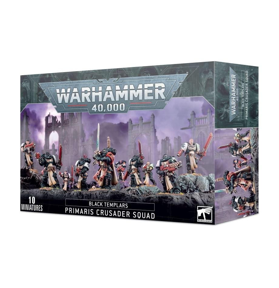 SQUADRA CROCIATA PRIMARIS BLACK TEMPLARS 10 miniature Warhammer 40000