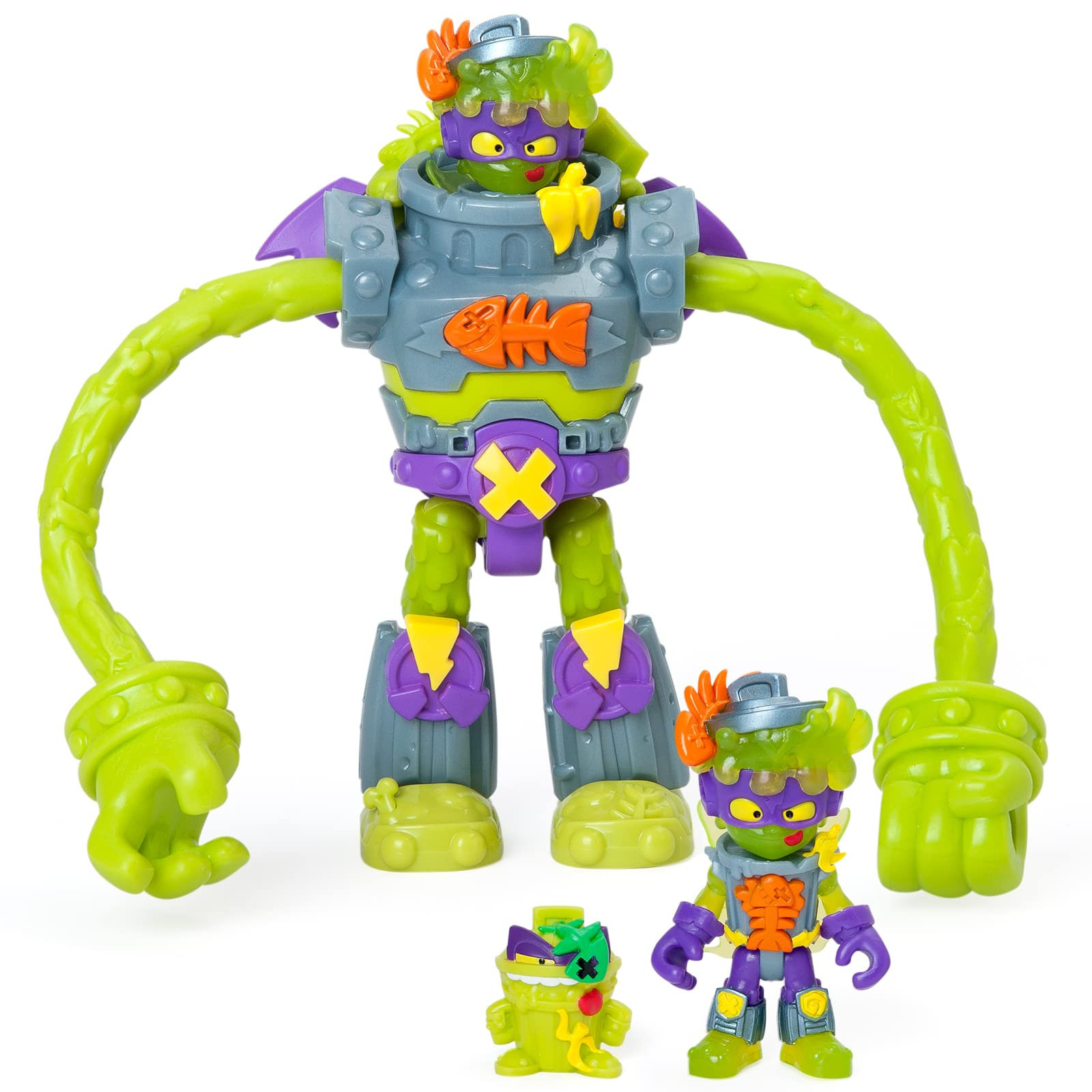 SUPERTHINGS RIVALS OF KABOOM- Superthings SuperBot Trasher, Colore Verde, PSTSP1