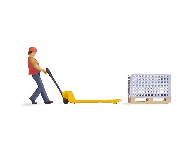 Noch Magazziniere con transpallet H0 16525 modellismo