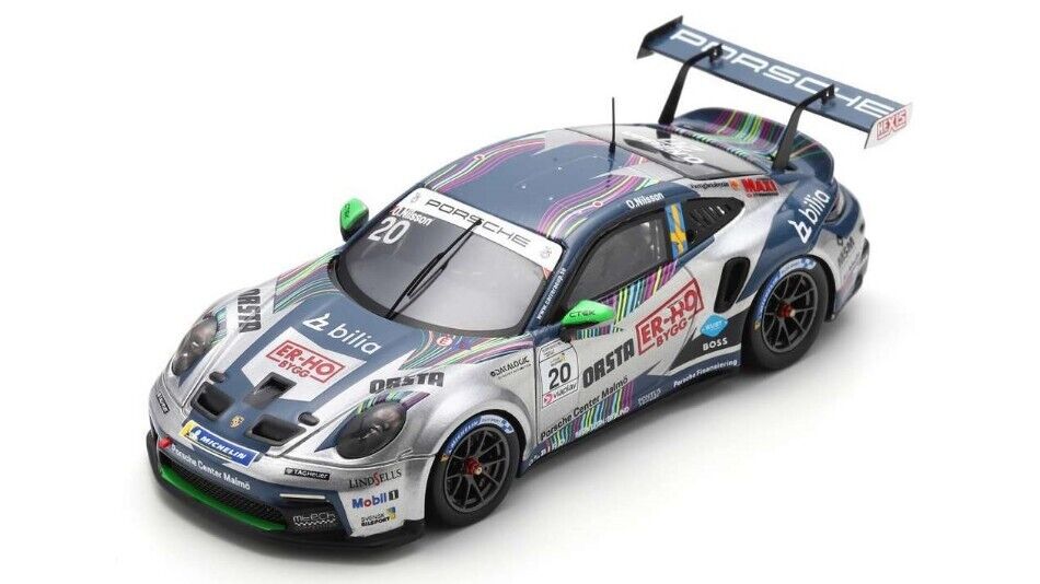 SPARK MODEL S5668 PORSCHE 911 GT3 CUP N.20 CARRERA SCANDINAVIA CHAMPION 2023 NIL