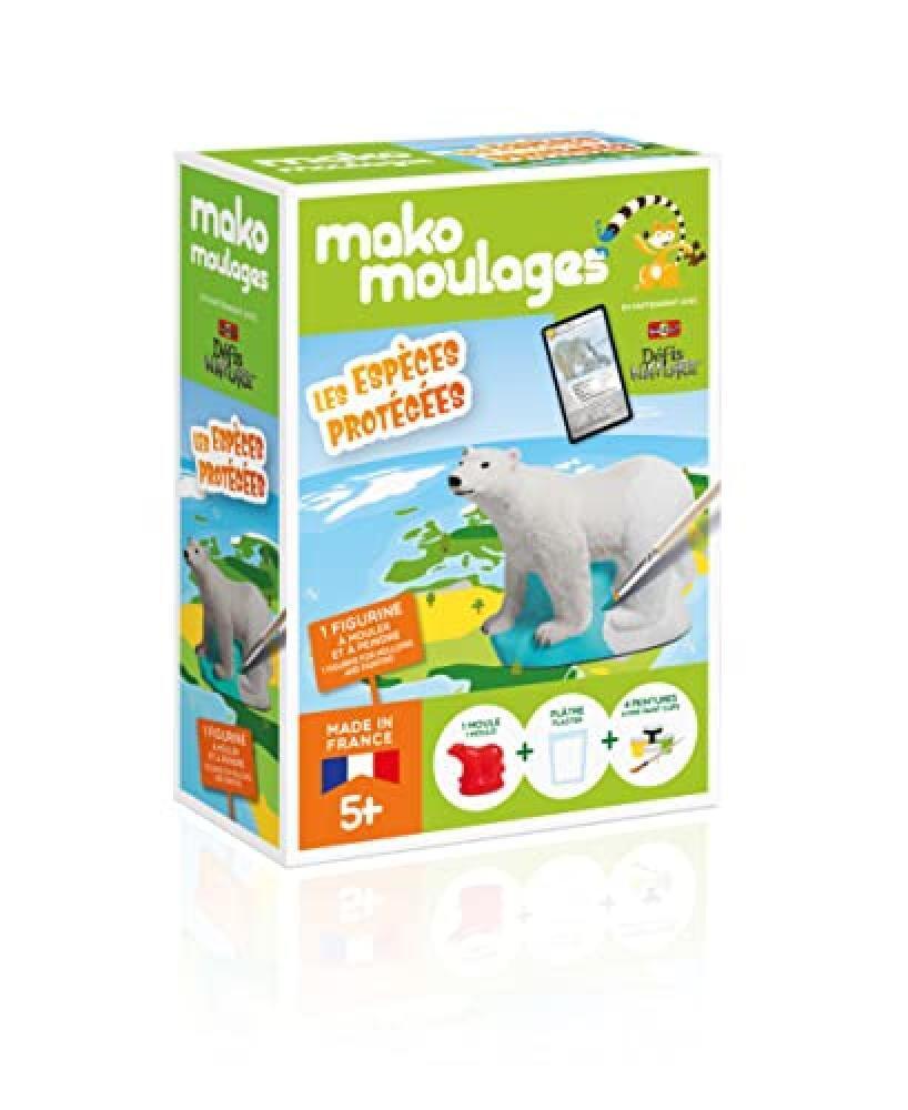 Mako Crations- Animali MAKO Moulages – Specie protette Orso Polare Sfida Natur