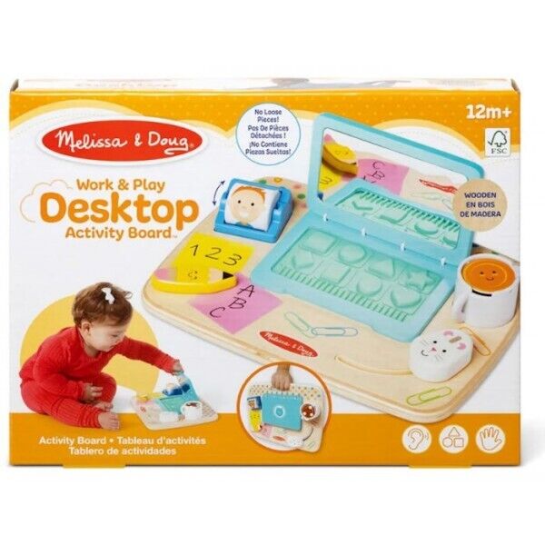 Desktop in legno gioca e lavora Melissa & Doug 30753