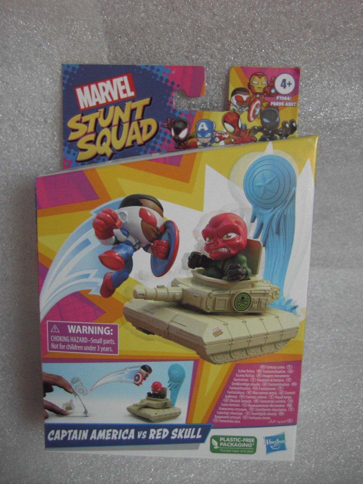 HASBRO MARVEL STUNT SQUAD CAPTAIN AMERICA VS RED SKULL