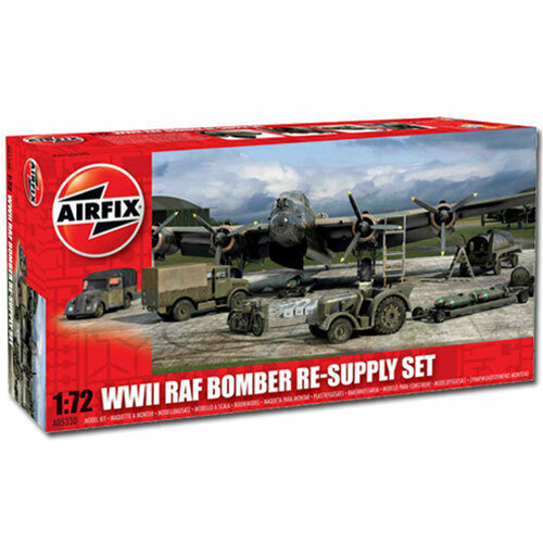 WWII RAF BOMBER RE-SUPPLY SET KIT 1:72 Airfix Kit Aerei Modellino