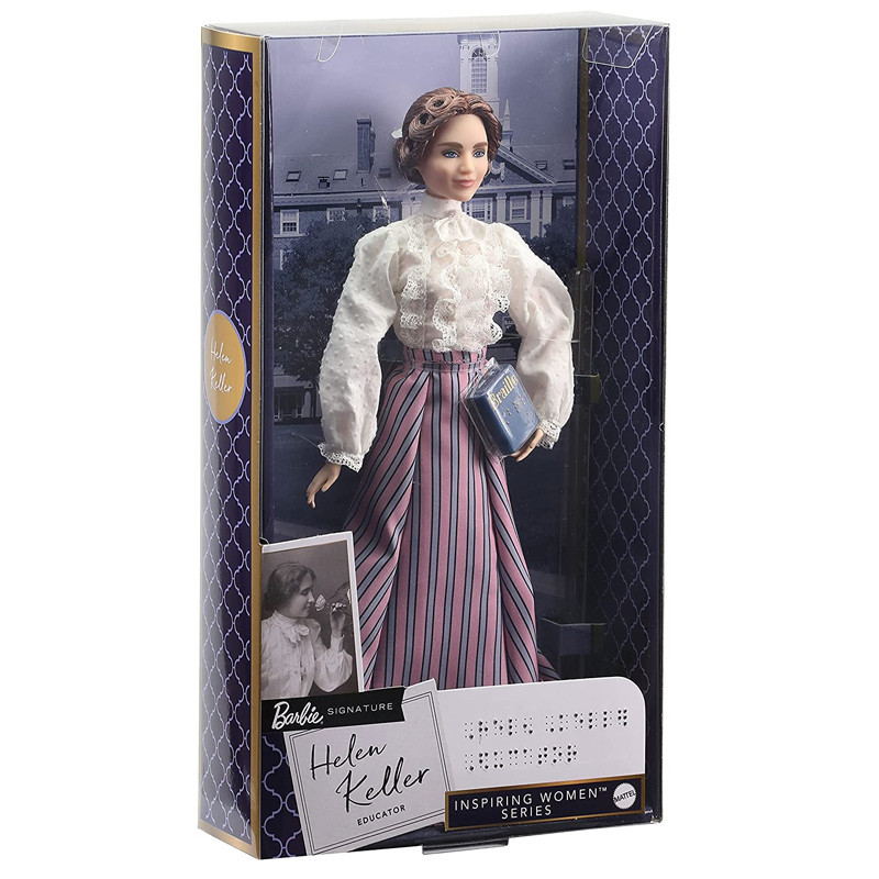 BARBIE GTJ78 SIGNATURE HELEN KELLER INSPIRING WOMAN COLLECTION DOLL LIMITED EDIT