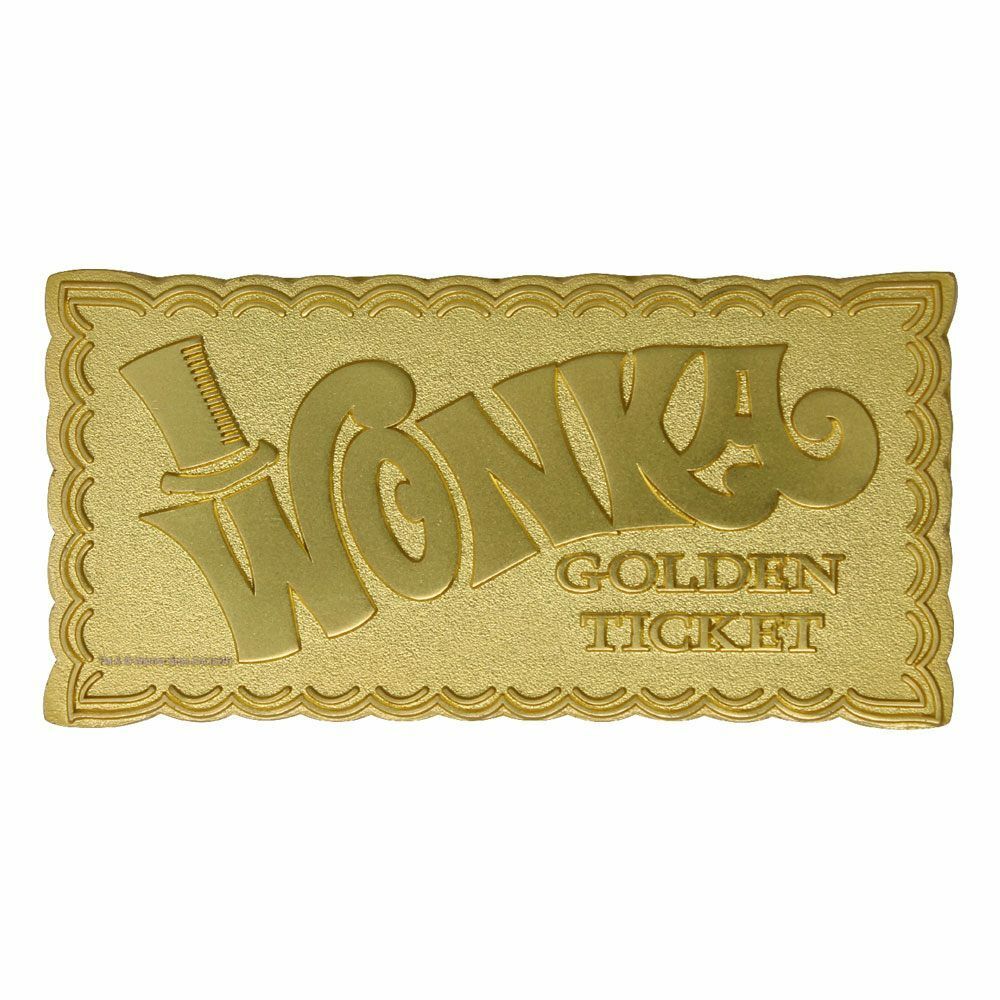 Replica Biglietto Golden Ticket Willy Wonka e La Fabbrica di Cioccolato