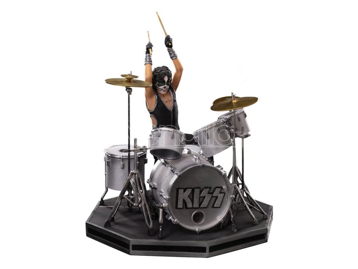 Kiss Art Scale Statua 1/10 Peter Criss Limited Edtition 22 Cm Iron Studios