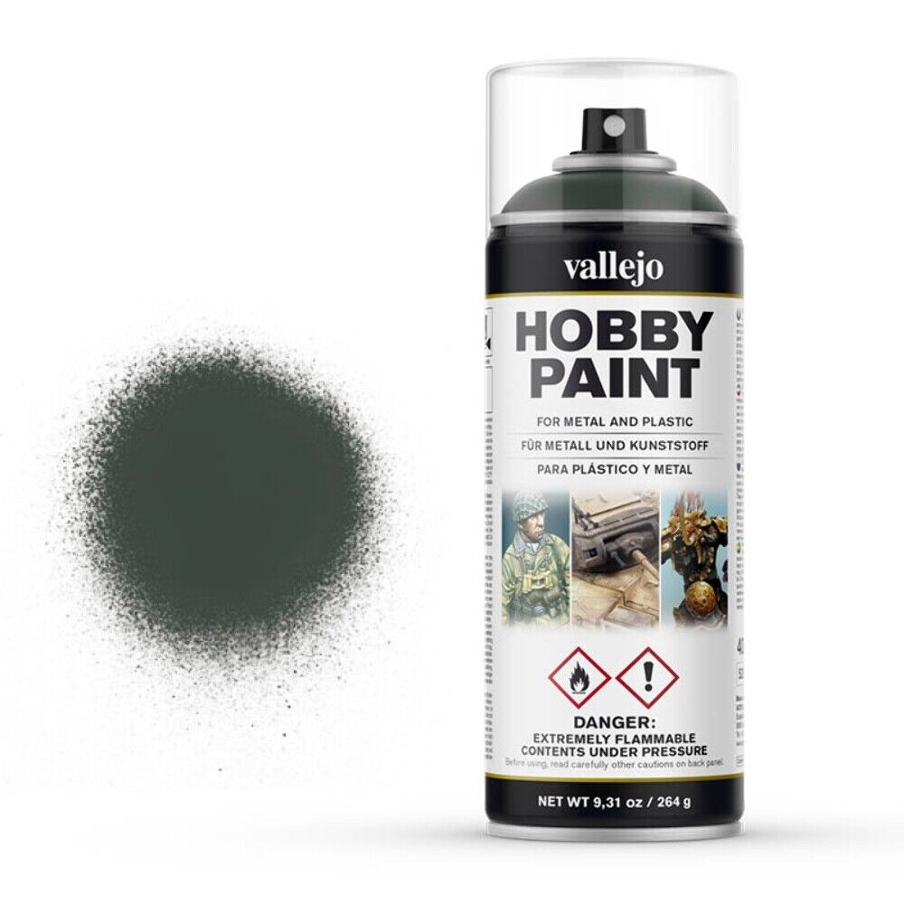 Vallejo DARK GREEN SPRAY HOBBY PAINT 400ml