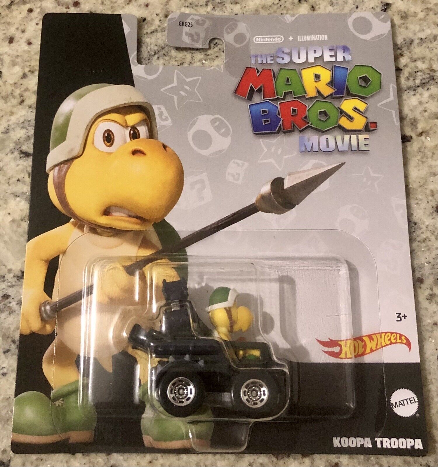 Hot Wheels THE SUPER MARIO BROS MOVIE KOOPA TROOPA NERO HKD59 - LA10 GBG25 1:64