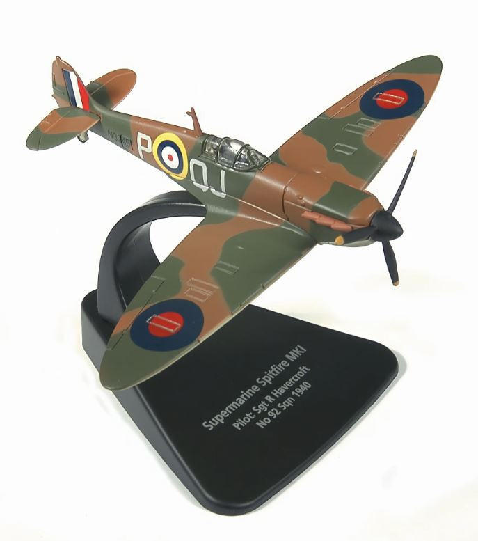 OXFORD DIECAST, Aereo militare SUPERMARINE Spitfire MKI 1940 - Pilota Serent ...