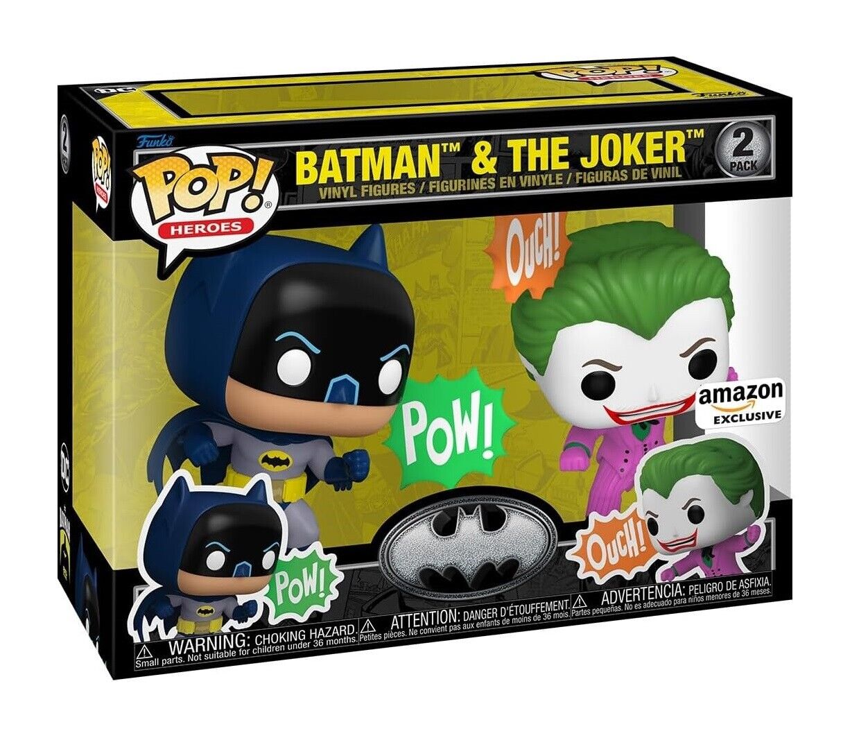 FUNKO POP ! BATMAN 85th - BATMAN & THE JOKER 2PACK FIGURE VINYL STATUETTA STATUA