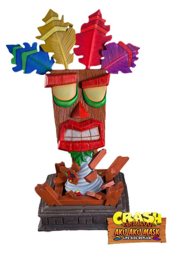 AKU AKU MASK Statua Crash Bandicoot LIFE SIZE REPLICA by FIRST 4 FIGURES