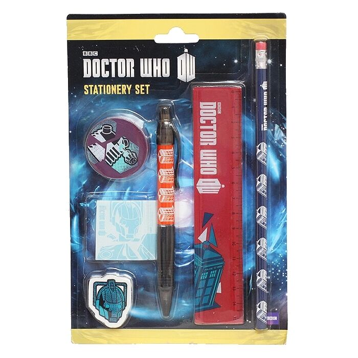 Doctor Who Set Cartoleria 6 Pezzi Ottima Regalo Scuola o Ufficio Ufficiale