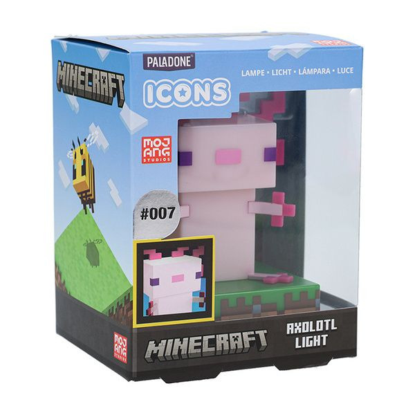 Lampada Icons Minecraft Axolotl Paladone - PP11390MCFV2