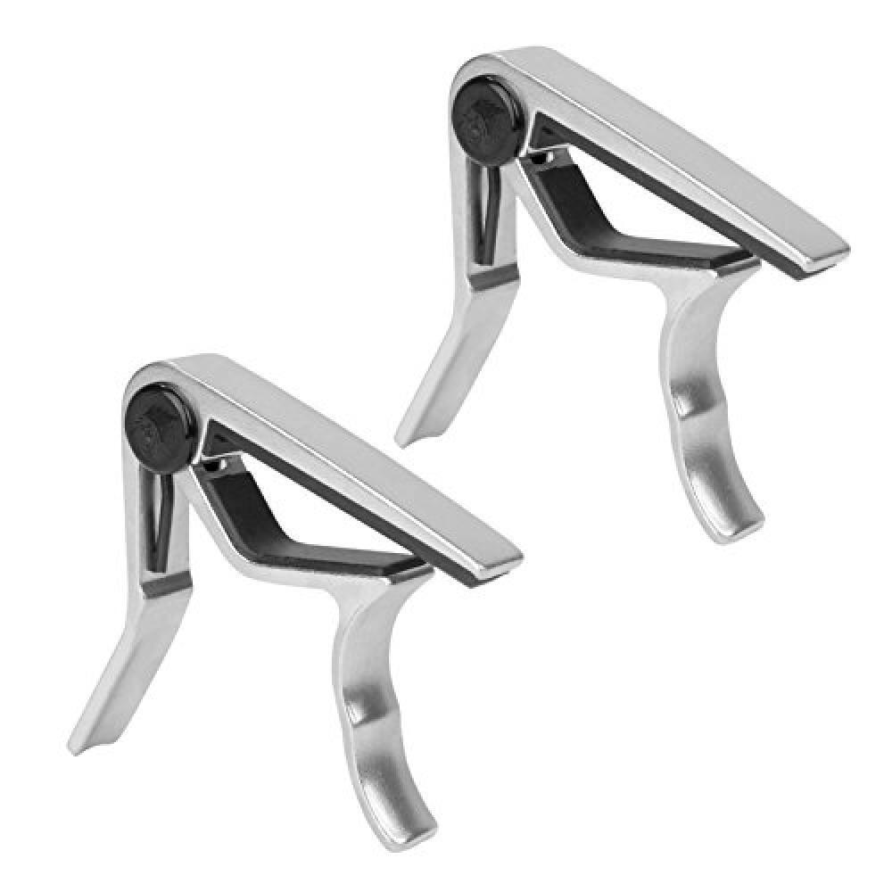 Tiger Chitarra Capos, Due Facile Utilizzo Universale Chitarra Capos, in Cromo -