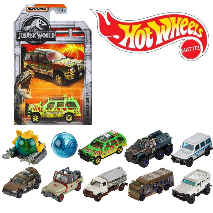 HOTWEELS JURASSIC WORLD PARK VEICOLI ASSORTITI MATTEL FMW90