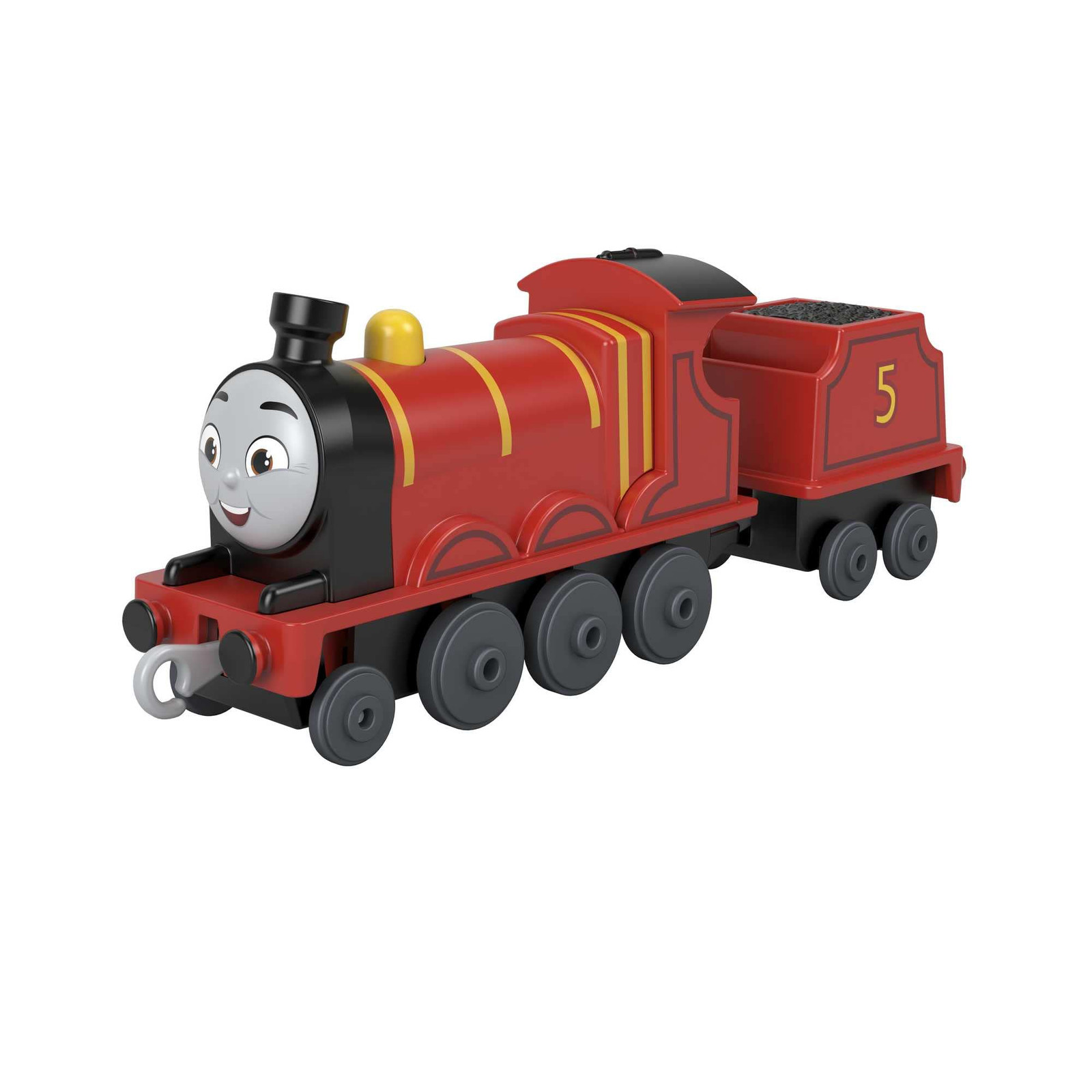 Fisher-Price Il Trenino Thomas - James Trenino Die-Cast a Spinta, Locomotiva, Gi