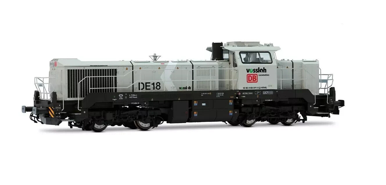 RIVAROSSI HR2920 DE 18 DB/Northrail, livrea grigio chiaro, telaio grigio,