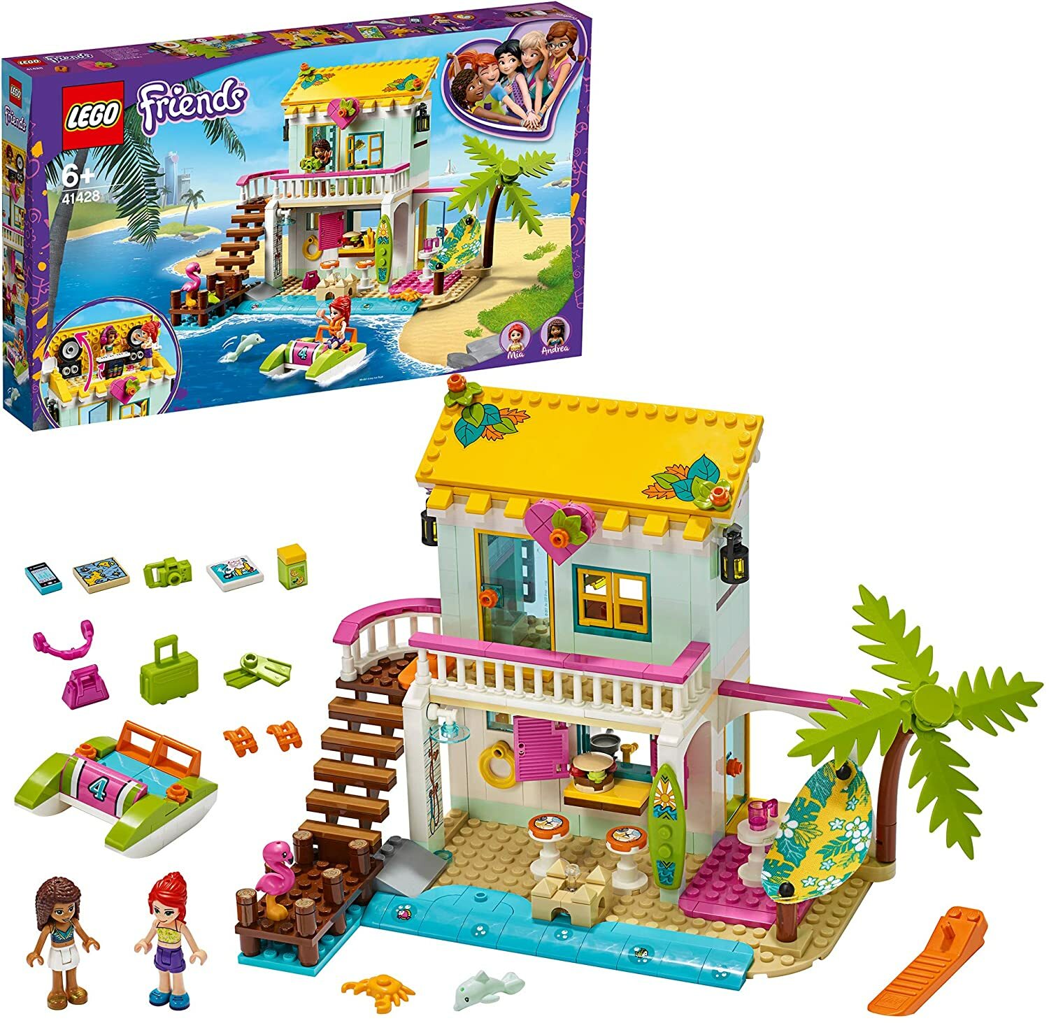 LEGO Friends La Casa Sul Spiaggia 41428 / Villa Bambini Gioco Giocattolo Natale