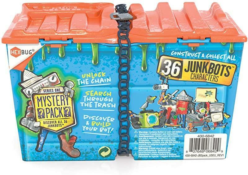 Hexbug Junkbots 2 IN 1 Dumpster Mistero Creature Robot Giocattolo Bambini