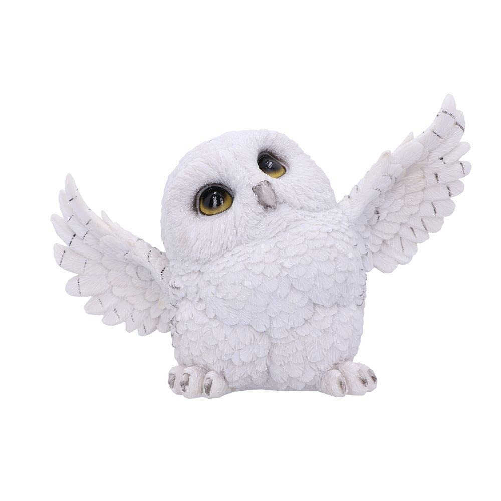 Nemesis Now Snowy Delight Owl Figurine 20.5cm, Resin, White, Charming Snowy Deli