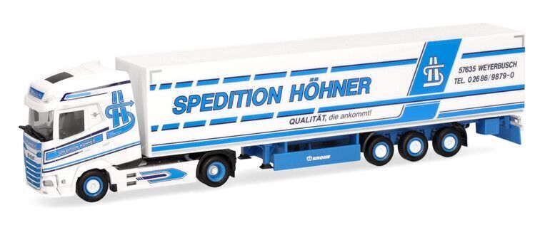 HERPA, DAF XG 4x2 con rimorchio 3 assi SPEDITION HOHNER, 1/87,  HER318167