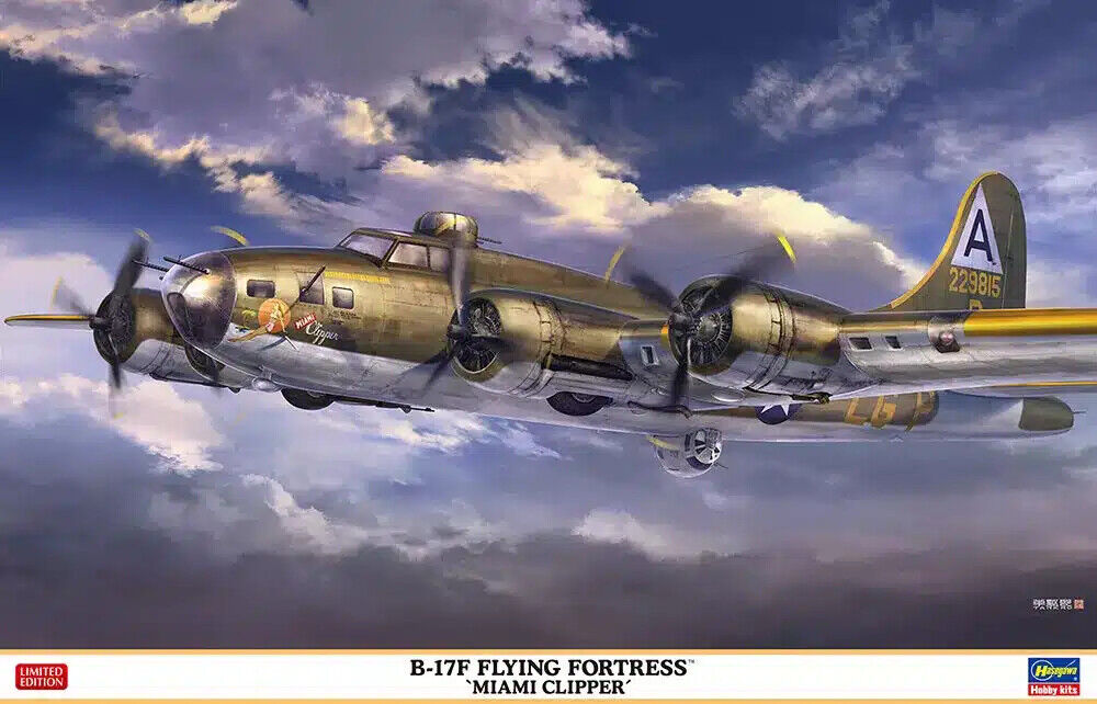 Hasegawa 02462 B-17F Flying Fortress "Miami Clipper" Kit Montaggio 1/72