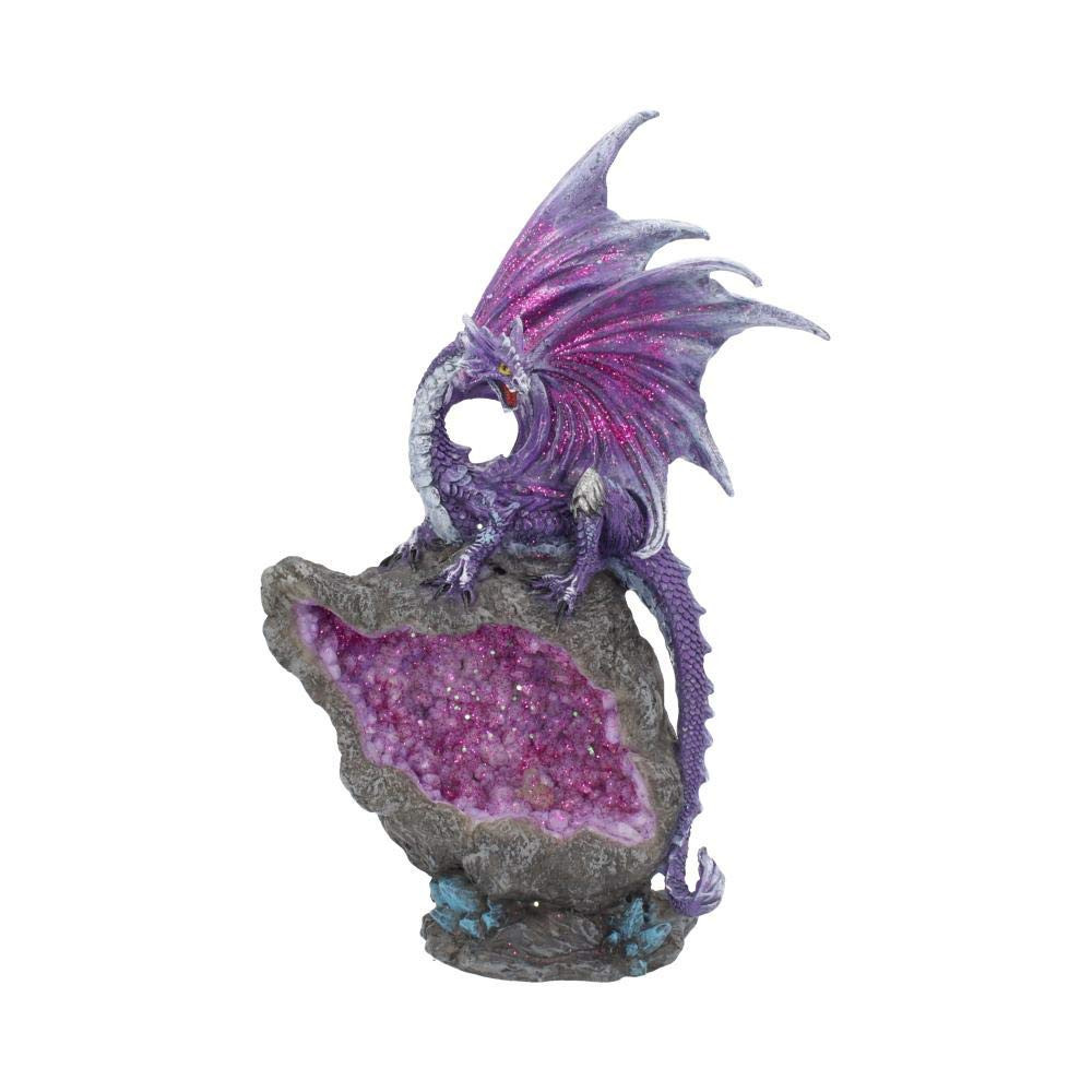 Nemesis Now Amethyst Custodian Dragon Figurine, Purple, 22cm