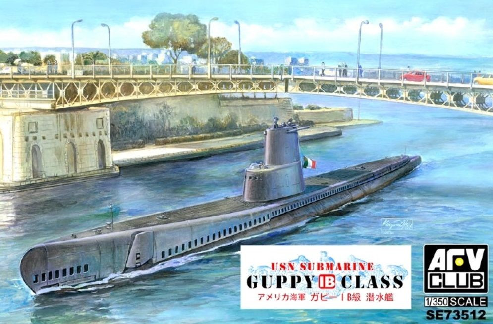 AFV CLUB SE73512 MODELLO SOTTOMARINO GUPPY IB 1/350