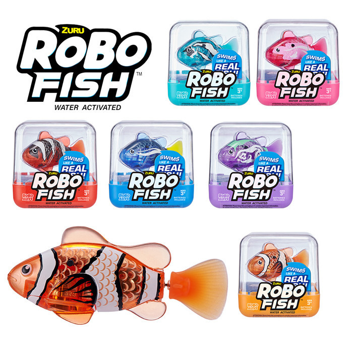 ROBOFISH PESCE ROBOT CHE NUOTA DAVVERO GIOCATTOLO BAMBINO ZURU 7125