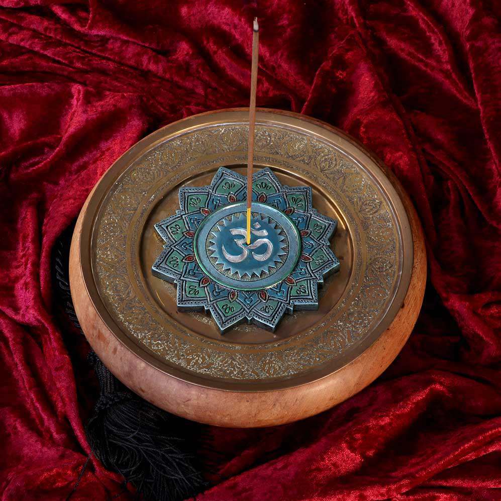 88975 INCENSE BURNER OM SACRED SOUND SET 4