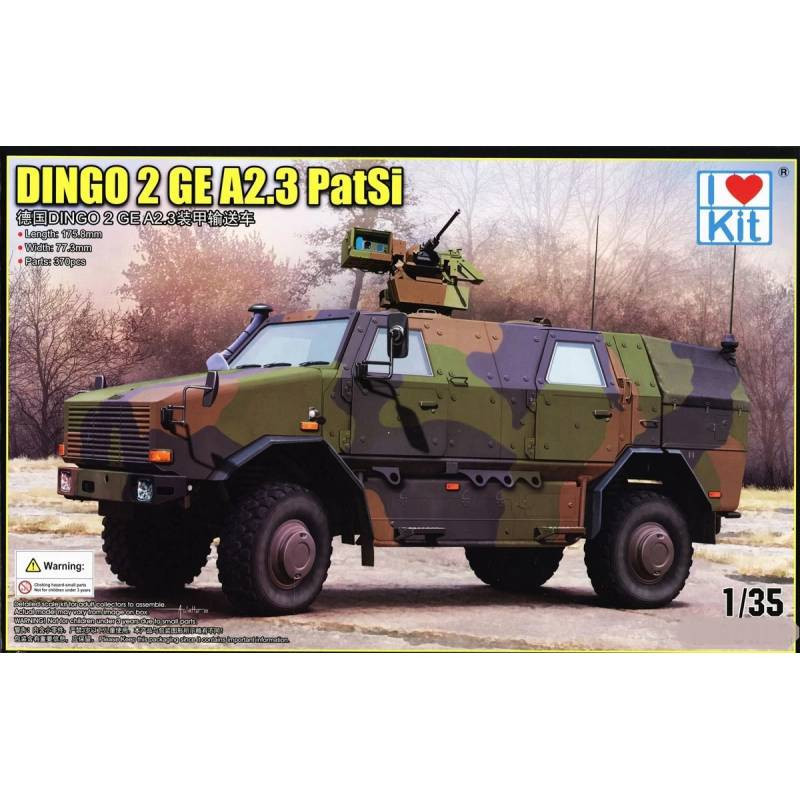 Modellino Schermato Dingo 2 Gé A2.3. Patsi ILOVEKIT 63524 1:3 5 Char Promo