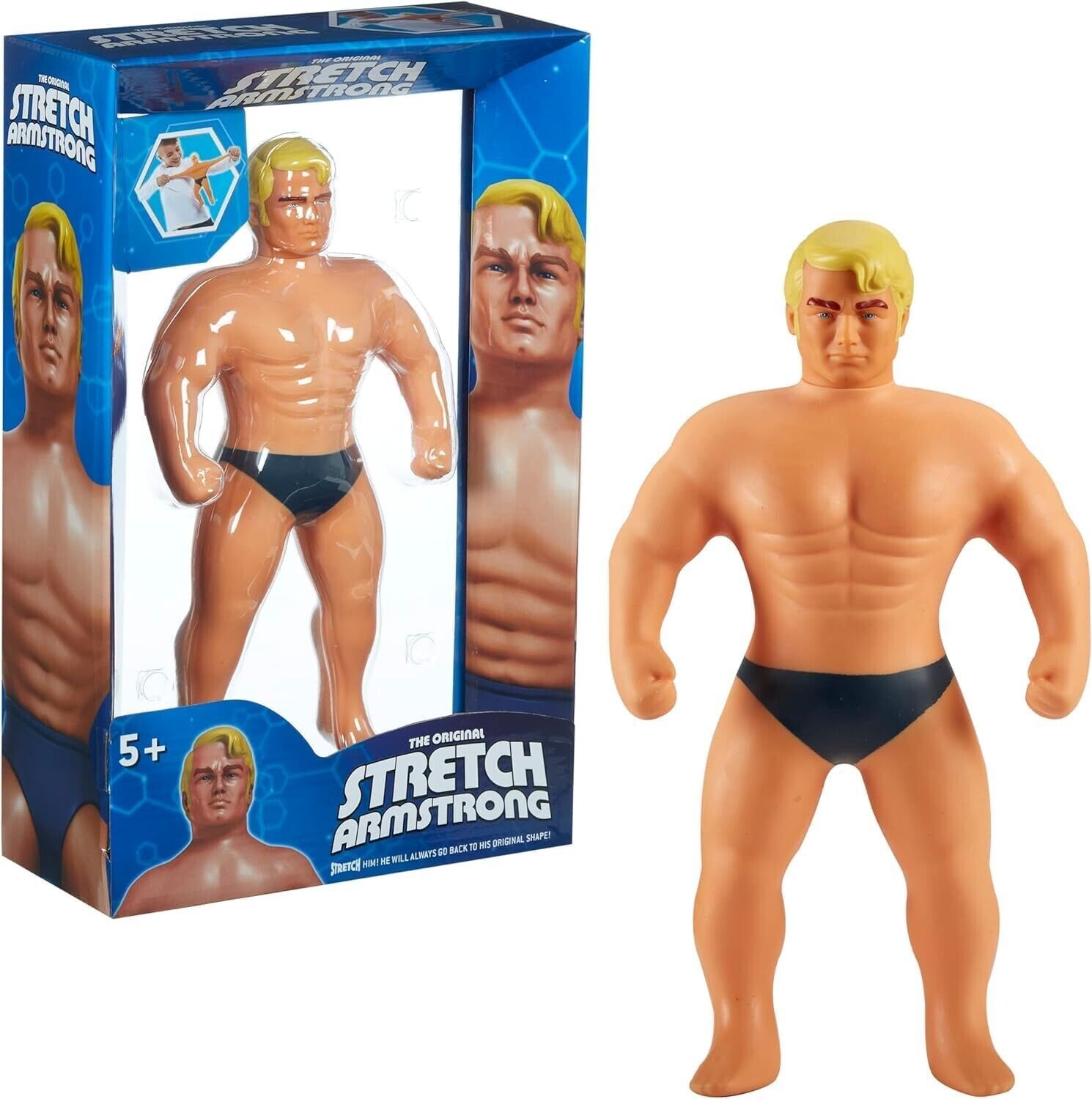 Originale Gigante Stretch Armstrong Lunga Giocattolo 25.4cm Nuovo IN Scatola 5+