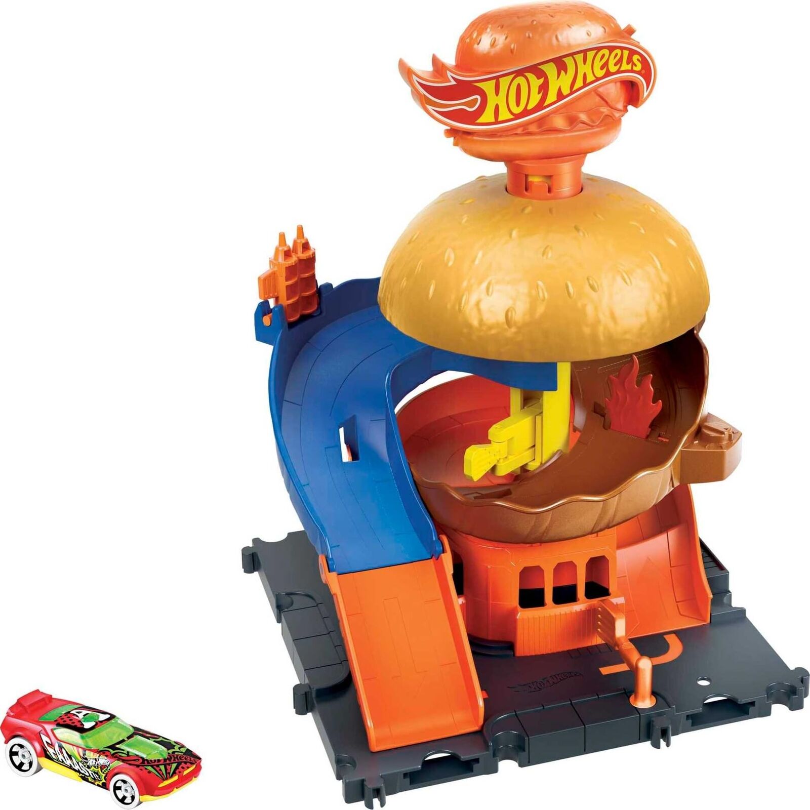 Mattel - Hot Wheels City Burger Blitz Playset