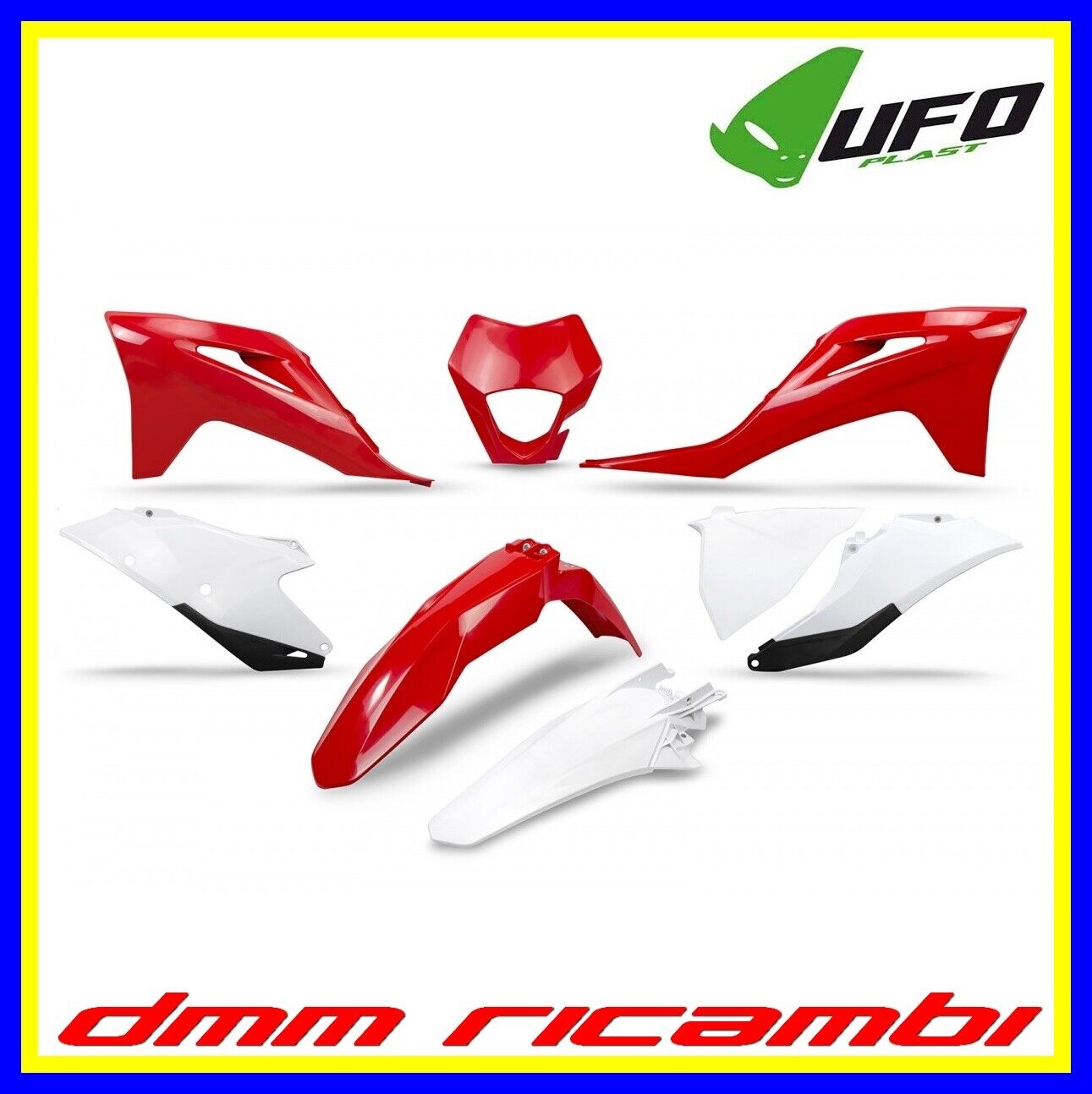 Kit plastiche UFO plast GASGAS EC 250 300 2021 2022 Rosso Bianco originale (999)