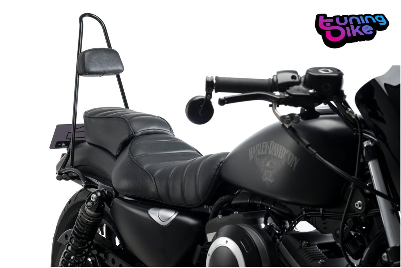 CUSTOM ACCES SCHIENALINO WILD PER HARLEY D. SPORTSTER CUSTOM 2004 NERO