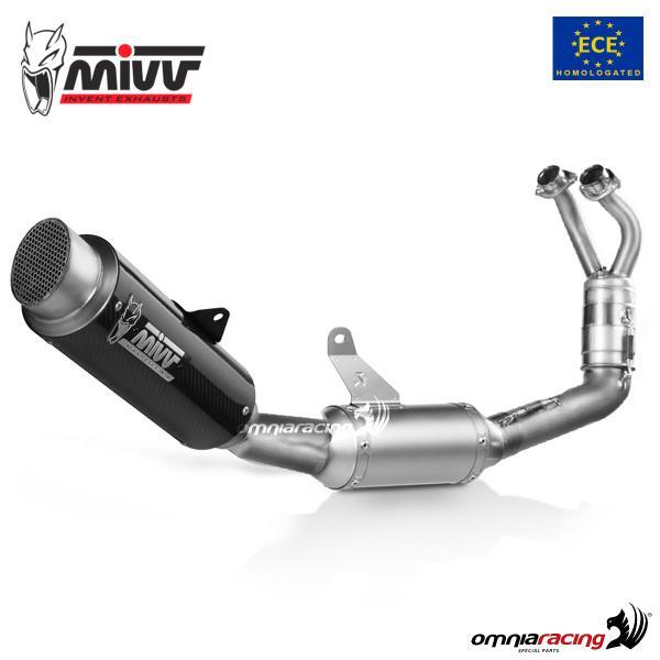 Impianto di scarico completo carbonio Mivv GP PRO omologato per Yamaha R7 2022>