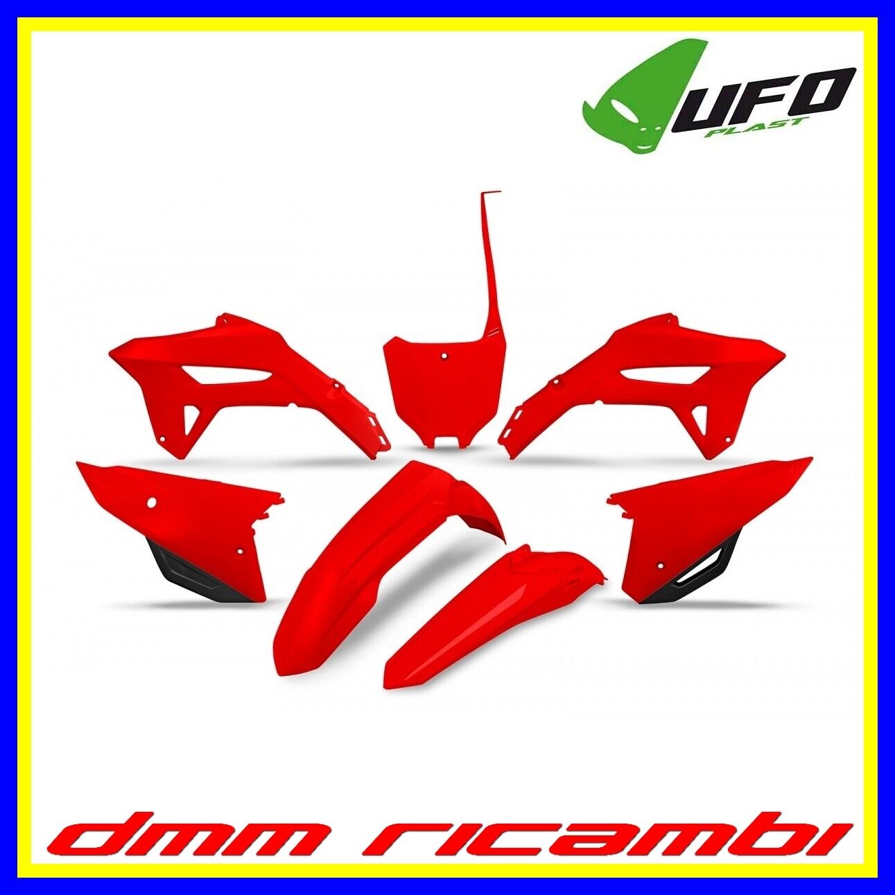 Kit plastiche UFO plast HONDA CRF 450 R 2021 2022 2023 2024 Cross Motard rosso