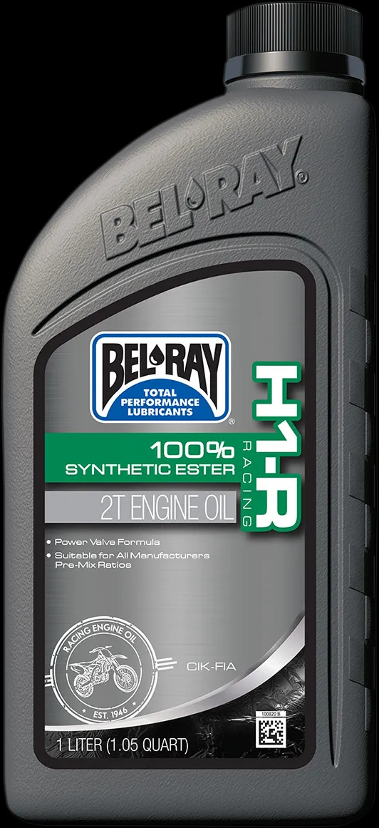 Olio motore 2 tempi estere sintetico H1-R Racing BEL-RAY