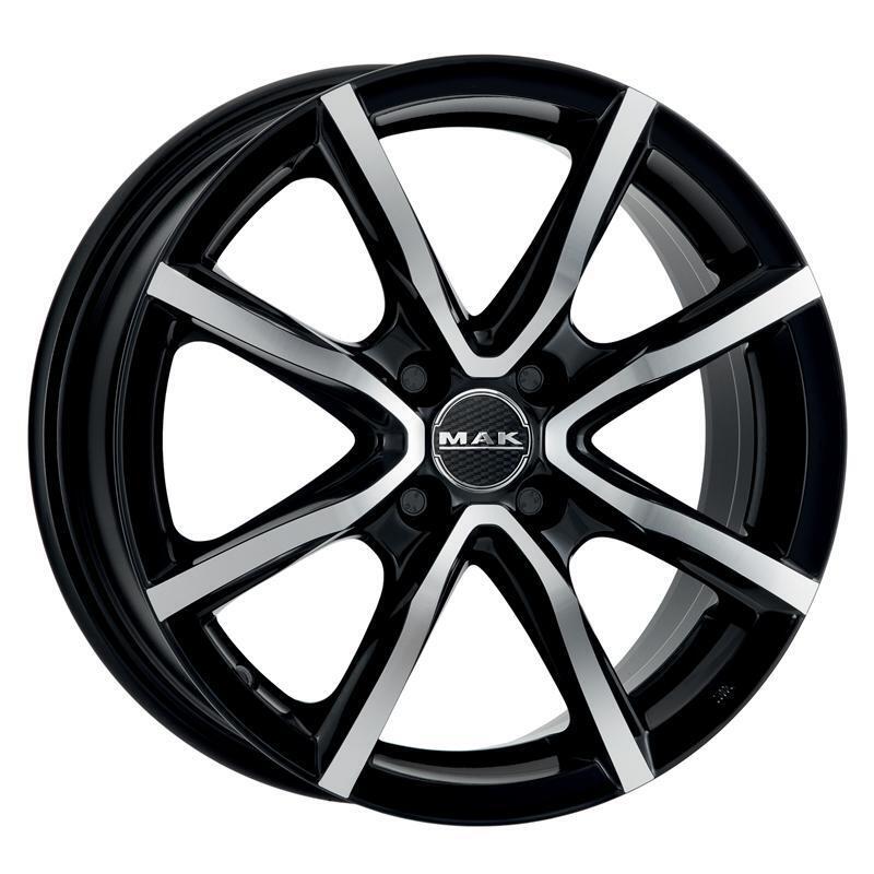 Cerchi in lega per FIAT 500 16" - MAK MILANO 4 BLACK MIRROR