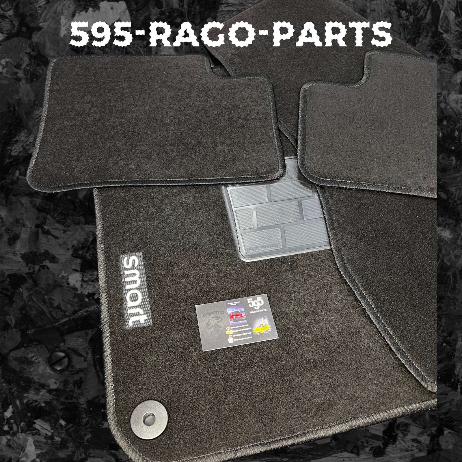Tappeti Moquette  con ricami SMART FORFOUR W453 dal 2014-,EQ 2017;